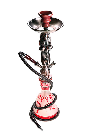 bílý, východní, egyptský, vodní dýmka, marihuana, kov, perský, trubka, relaxovat, relaxace, kouř