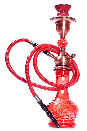 vodní dýmka, kouř, tabák, Červené, bílý, východní, egyptský, marihuana, kov, perský, trubka