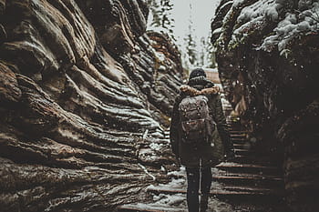dívka, batoh, fotograf, chůze, turistika, Procházka, túra, cestovat, prozkoumat, cestování, zkoumání
