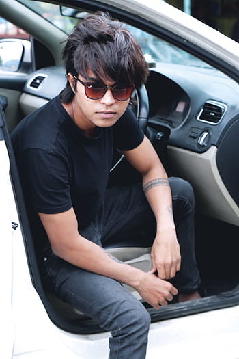 car, summer, handsome, fun, young, guy, boy, man, people, sunglasses, fashion