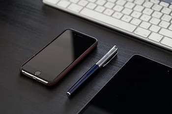 hitam, iphone, meja kantor, bisnis, bersih, meja, anggun, gigi, interior, desain interior, ipad