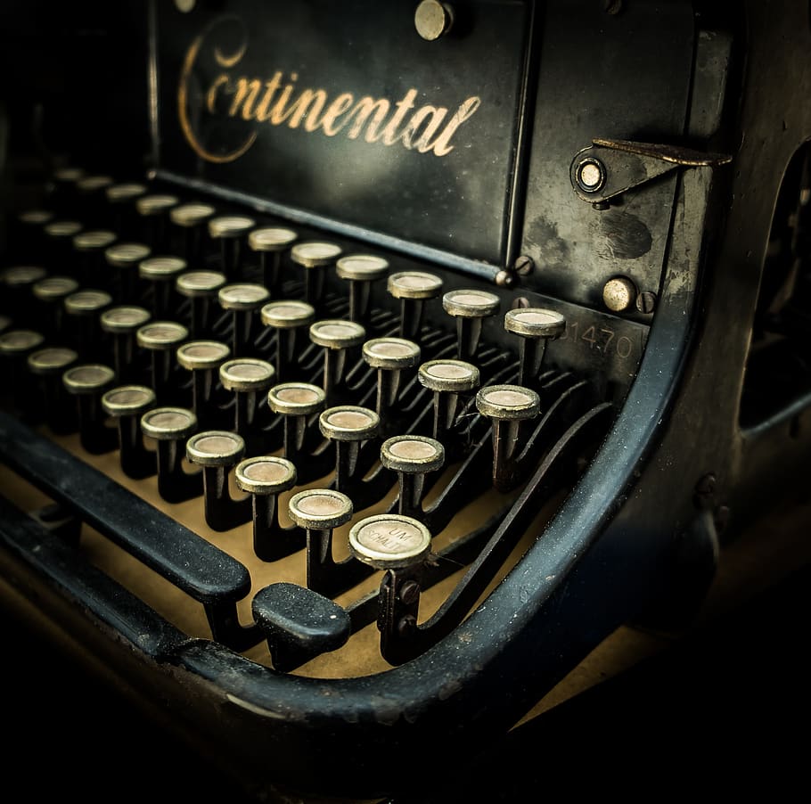 typewriter, vintage, retro, write, keyboard, author, old, publish, editorial, story, machine