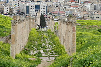 Jordán, jerash, gerasa, zřícenina, starověk, pilíř, archeologie, architektura, chrám, dekapolis, římský