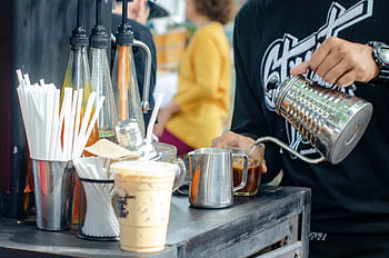 thai food style, -, iced, coffee, food, thai, asian, cuisine, spicy, green, dish