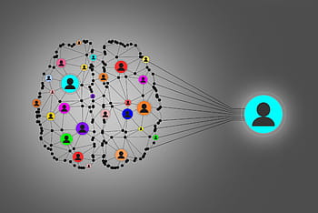 network, people, -, brain, wired, social, dark, version, business, communication, concept