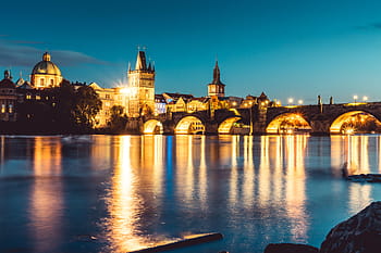 puente de carlos, praga, chequia, arquitectura, puente, ciudad capital, castillo, ciudad, checo, república checa, oscuro