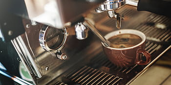 parzenie kawy, americano, kawiarnia, Kawa, bar kawowy, Puchar, drink, sprzęt, Espresso, kuchnia, maszyna