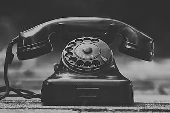 phone, old, year built 1955, bakelite, post, dial, telephone handset, communication, chat, to chat