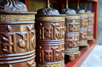modlitební mlýnky, mantra, kov, modlitba, modlit se, buddhismus, náboženství, kultura, Tibet, tibetan, buddhista