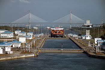 Panamakanal, Kreuzung, künstlich, Leitung, maritim, Handel, Fracht, Ladung, Schiff