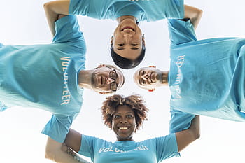 adulto, africano, discesa africana, braccia intorno, asiatico, blu, caucasico, carità, Comunità, donazione, Aiuto