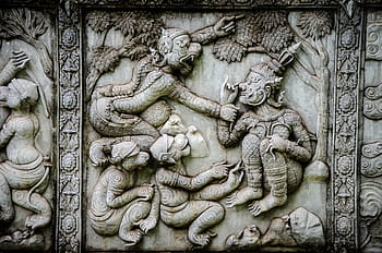 temple wall, thailand, wall, texture, concrete, pattern, old, background, stone, backdrop, dirty