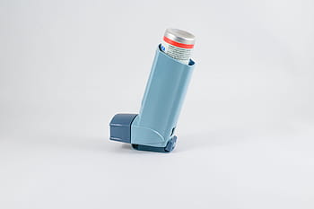 inhalátor pro astma, rozličný, zdravotnické zařízení, respirační pomoc, inhalační terapie, modrý inhalátor, Ošetření astmatu, přenosný inhalátor, Dodávka léků, zdravotní péče, Dýchací pomůcka