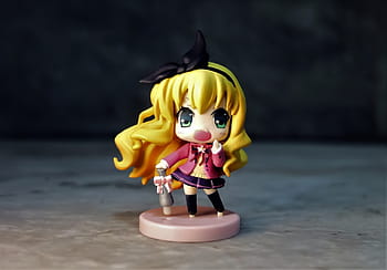 malý, roztomilý, mladý, žlutá, vlasy, dívka, japonský, anime, kreslená pohádka, televize, série