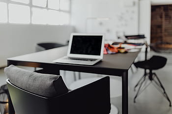 moderno, interior, lugar de trabajo de diseñador, muebles, blanco, oficina, espacio de trabajo, lugar de trabajo, mesa, contemporáneo, trabajo