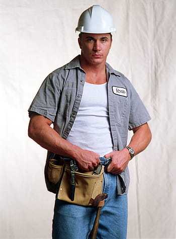 construction worker, man, builder, hardhat, helmet, working, contractor