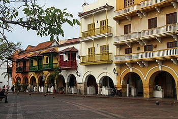 colonial, architecture, colombia, spanish, cartagena