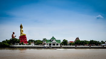 socha Buddhy, nábřeží, buddhismus, Buddha, socha, náboženství, Asie, asijský, buddhista, kultura, cestovat