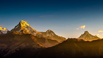 annapurna, fishtail, hiunchuli, nature, himalayas, outdoor, travel, mountain, nepal, sky, landscape