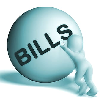 bills sphere, showing, invoice, accounts, payable, 3d, accounts payable, bill, bills, character, debt