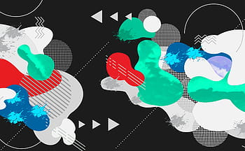 abstrait, coloré, modèle, -, Contexte, biologique, inorganique, formes, foncé, version, conception