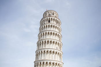 leaning, tower, pisa, italy, sunlight, arch, architectural, architecture, art, cathedral, church