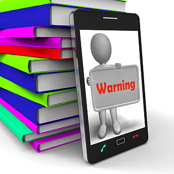 varovný telefon, ukazující, nebezpečný, opatrný, radit, podat zprávu, poplach, upozornění, buď opatrný, Pozor, nebezpečí, online