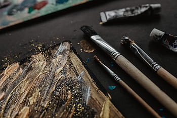 pintura, escova, pinturas acrílicas, arte, pincel, lona, ​​pintor, material de arte, artista, pincéis