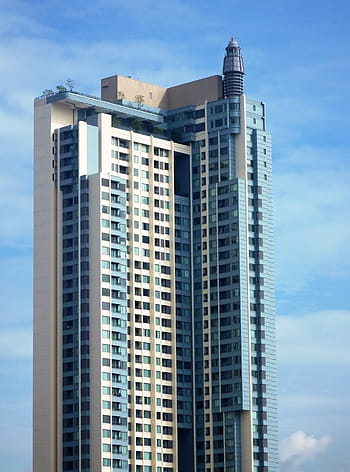 generic, Mare creștere, condominiu clădire, albastru, fundal cer, -, editorial, condominiu, înalt, cer albastru, zgârie-nori