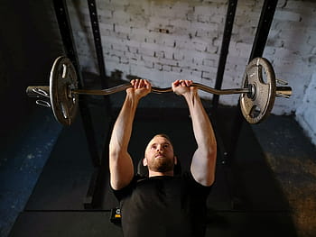Übung, Fitnessstudio, Gewichte, Ausbildung, muskulös, Stärke, Mann, trainieren