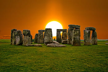 Alba, Stonehenge, mistico, Inghilterra, cielo, druido, storico, punto di riferimento, pietra, cerchio, cerchio di pietre
