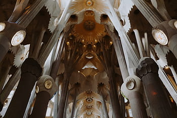 -, Katedral, dirancang, barcelona, ​​Spanyol, agama, arsitektur, kota, Eropa, gereja, Spanyol