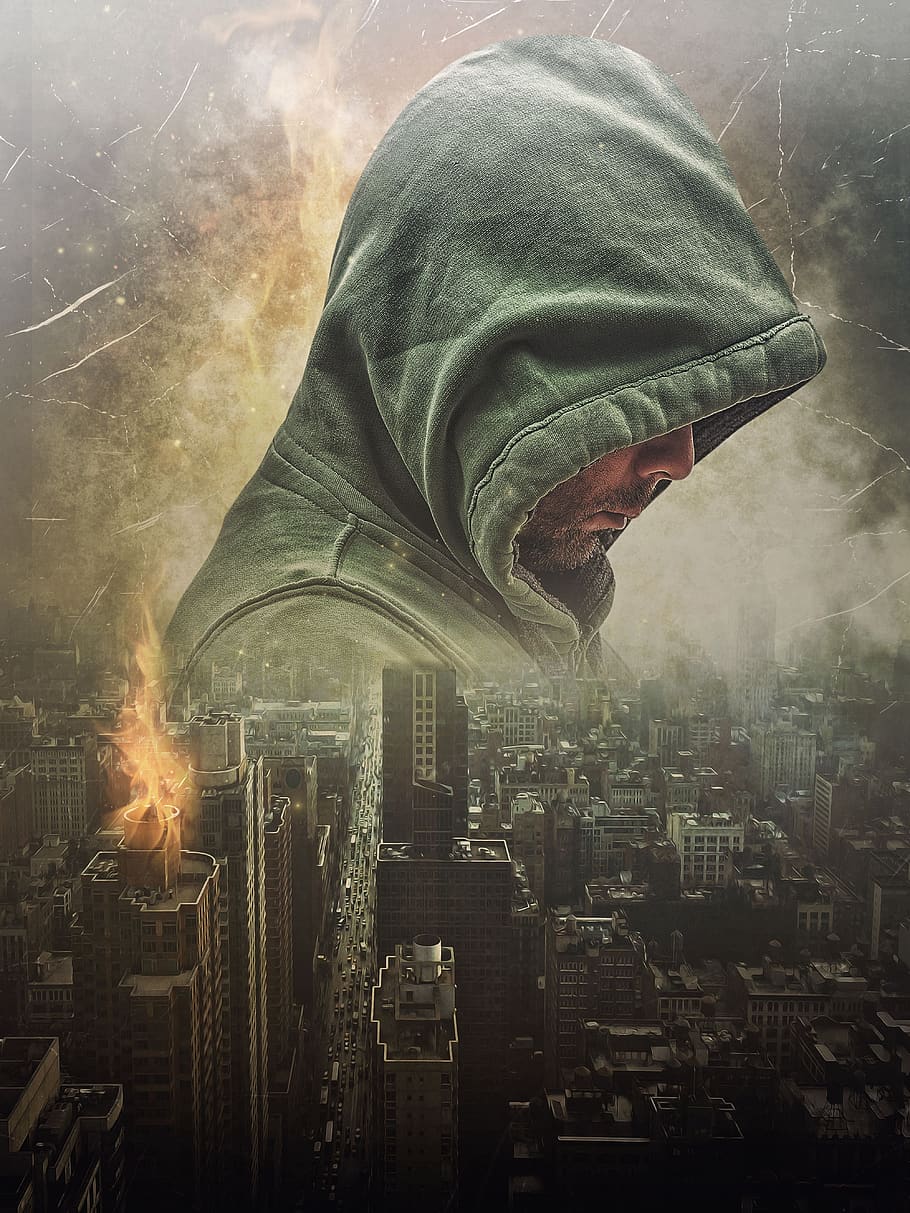 gothic, goth, fantasy, dark, apocalypse, scifi, sci-fi, male, hood, hooded, hooded man