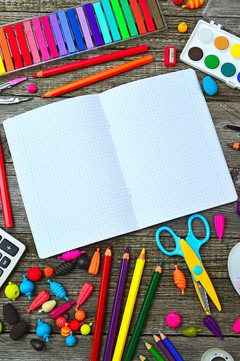 school tools, color, crayon, paint, brush, tool, education, design, creative, draw, pencil