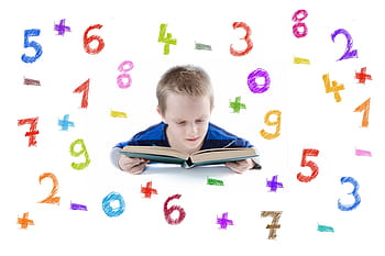 Učit se, škola, mateřská škola, mateřská školka, chlapec, spočítat, matematické otázky, prst, deset, děti, šťastný
