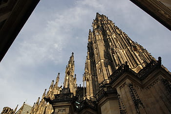 st, vitus, outdoor, tower, medieval, cathedral, bohemia, historical, town, national, praha