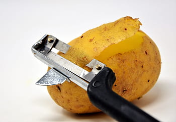 kartoffel, kartoffelspiller, kartoffelskind, skræl kartofler, skrællekniv, skræl, grøntsager, stärkehaltig, skal, spise, laver mad