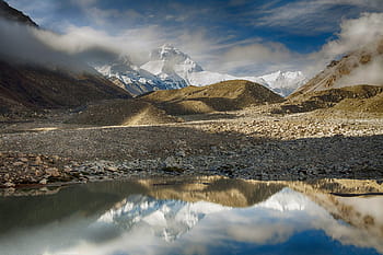 tibet, mount everest, tschomolangma, north side, china, snow, buddhism, earth, landscape, mountains, himalayas