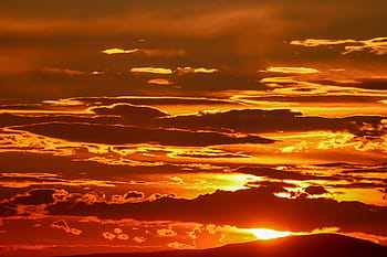 západ slunce, nebe, mraky, nálada, abendstimmung, soumrak, večerní obloze, hořet, Jasný, atmosféra, dosvit