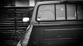 ford, pickup, black and white, transport, truck, car, vehicle