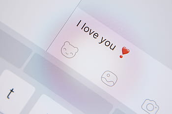 valentine’s, valentine ’s day, detail, screen, tablet, message “ i love, “i, you”
