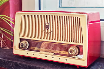 rádio, vinobraní, poslouchat, retro, hudba, frekvence, přijímač, zábava, knoflík, rádiové zařízení, starý