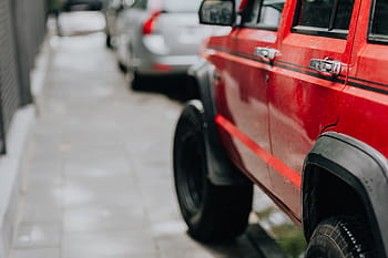 tua, merah, jeep cherokee, mobil, perjalanan, roda, di luar rumah, petualangan, jeep, pemandu sorak, mobil merah