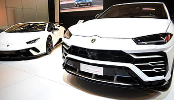 pojazd, samochód, styl, projekt, urus, Lamborghini, huragan, aventador, spyder, biały pojazd, biały