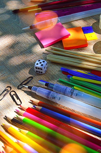 back-to-school, school, crayon, school supplies, pencils, paint, class, pencil, education, creative, color