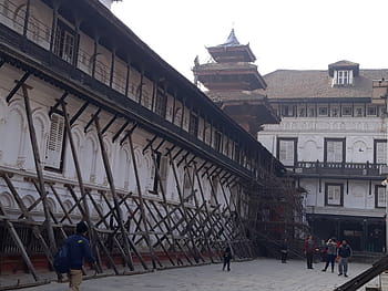basantapur durbar náměstí, Nepál, kathmandu, durbar, náměstí, hanumandhoka, pawankawan
