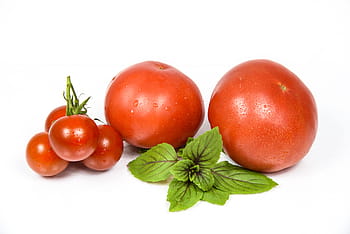 tomato, crops, fruit, red, fresh, leaves, green, table, kitchen, ingredient, food
