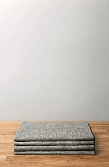 stack, sheets, minimal, wood, table, white, wall, clothes, blanket, shirt, t shirt