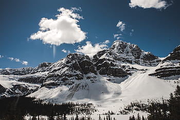 fjell, Highland, skyer, himmel, toppmøte, møne, landskap, natur, dal, høyde, snø