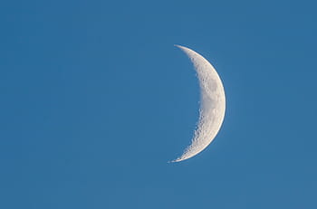 三日月、 月、 空、 イブニング、 鎌、 月光、 自然、 月面、 ワックスがけ月